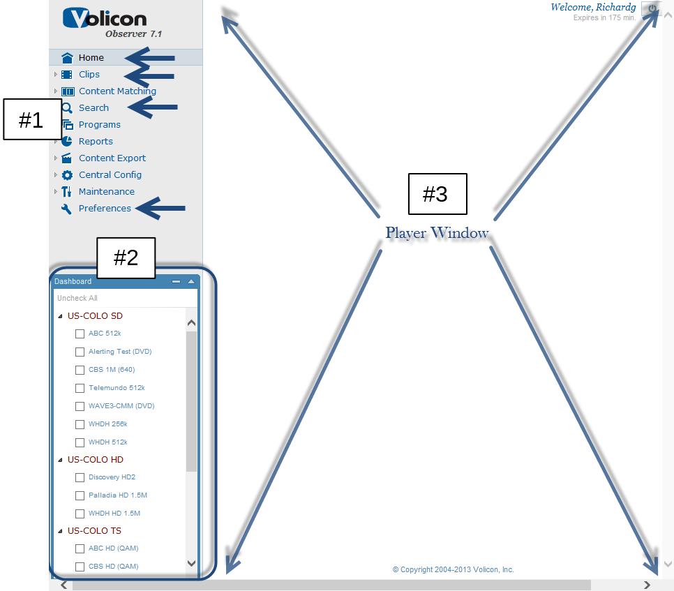 Figure: Volicon Observer Home Page