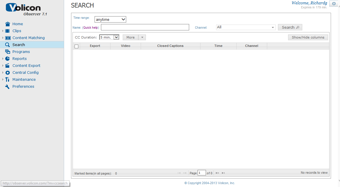 Figure: Launching the Search Function