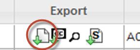 Figure: Export Button
