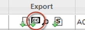 Figure: Export CC Button