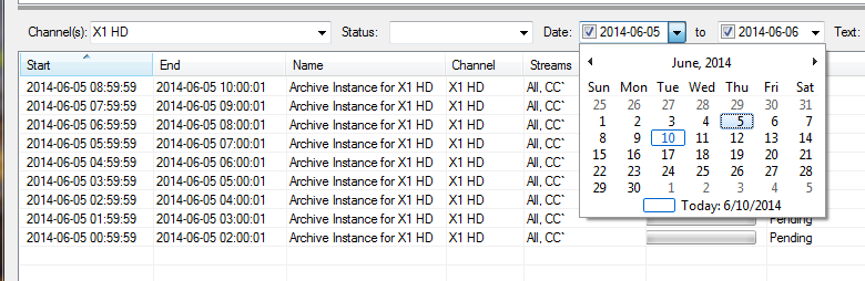 Figure: Search by Date