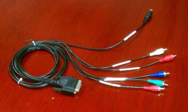 Figure: Breakout Cable Component, Composite and S-Video (Volicon)
