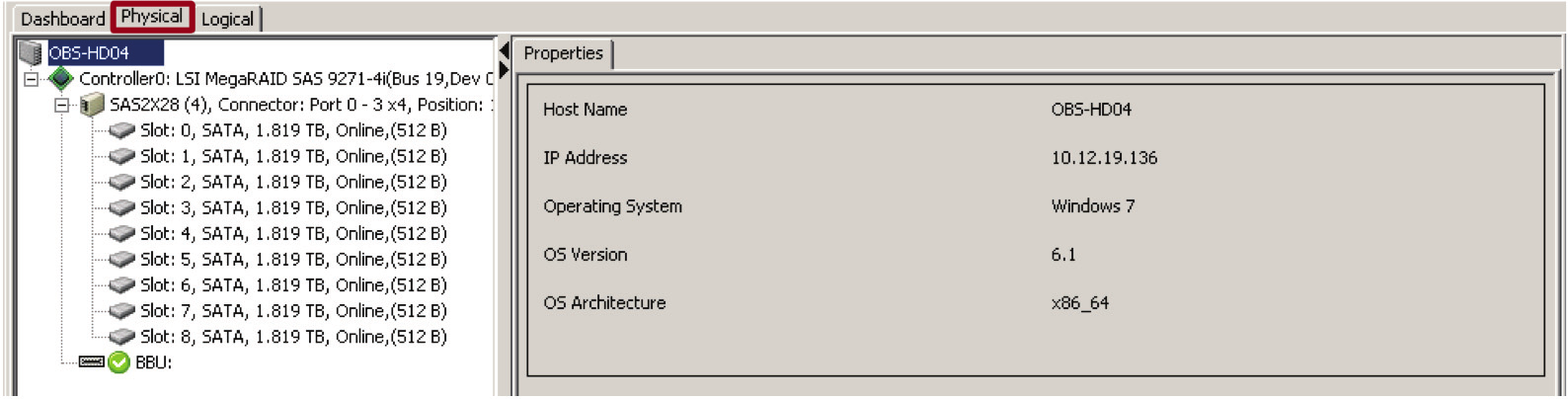 FIGURE: Individual Drive Status