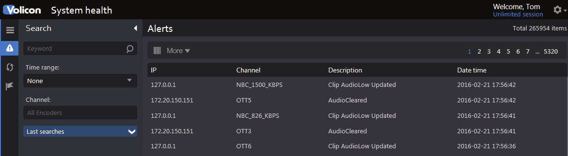 Figure: System Alerts