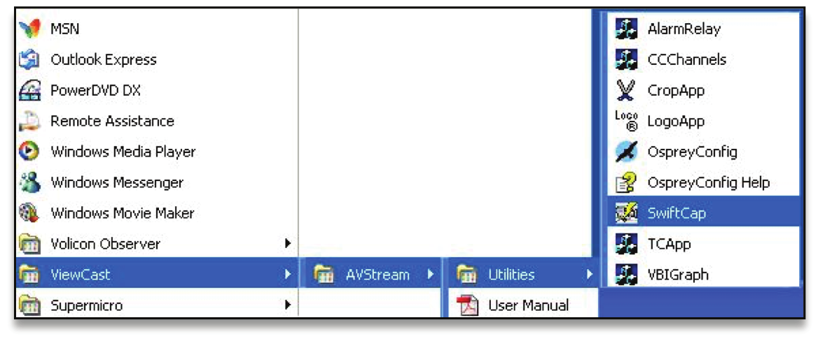 Figure: Accessing ViewCast