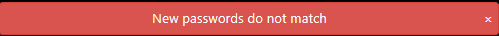 Figure: New passwords do not match