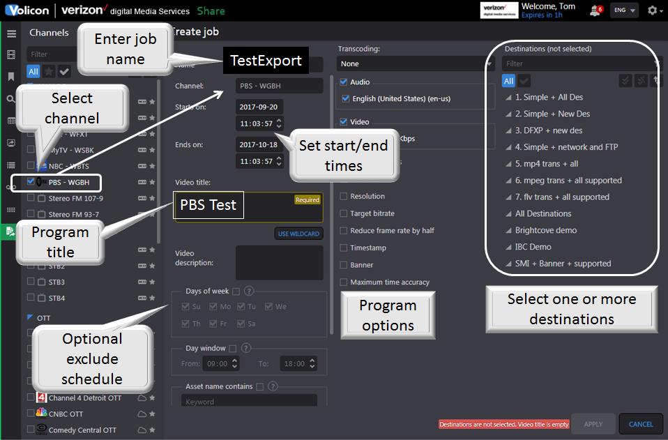 Figure: ARL scheduled export